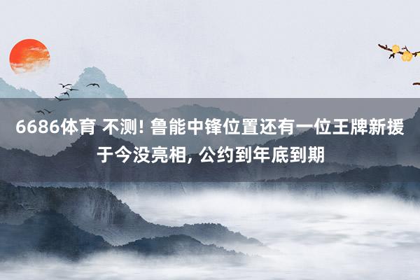 6686体育 不测! 鲁能中锋位置还有一位王牌新援于今没亮相， 公约到年底到期