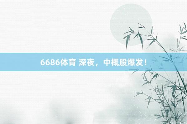 6686体育 深夜，中概股爆发！