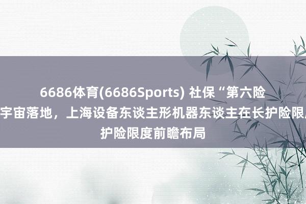 6686体育(6686Sports) 社保“第六险”正经迈向宇宙落地，上海设备东谈主形机器东谈主在长护险限度前瞻布局