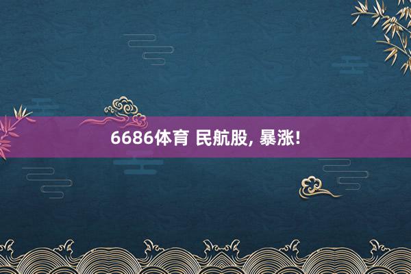 6686体育 民航股， 暴涨!