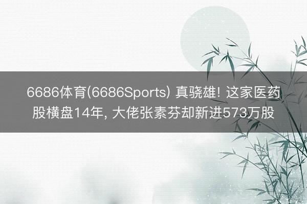6686体育(6686Sports) 真骁雄! 这家医药股横盘14年， 大佬张素芬却新进573万股