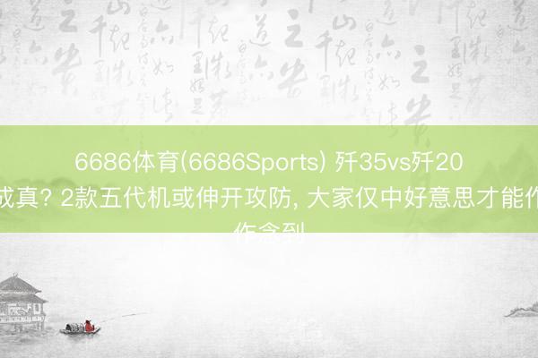 6686体育(6686Sports) 歼35vs歼20终于成真? 2款五代机或伸开攻防， 大家仅中好意思才能作念到